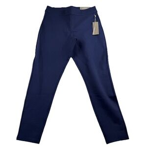 Soft Surroundings Navy Essential Pointe Leggings Ankle Pull On Size Petite M NWT